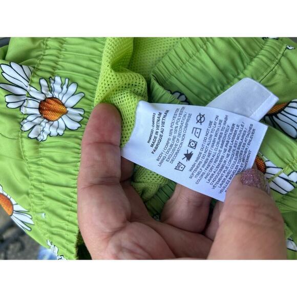 Nike Mens SPE+ AOP Flow Short DP Floral Vivid Green White Drawstring Size M - Picture 9 of 9